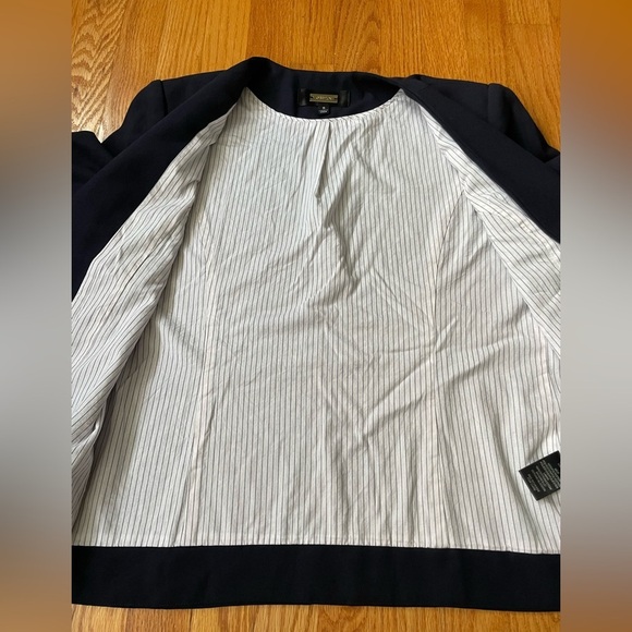 Greylin Anthropologie Navy Blazer Suit Jacket - Picture 3 of 8